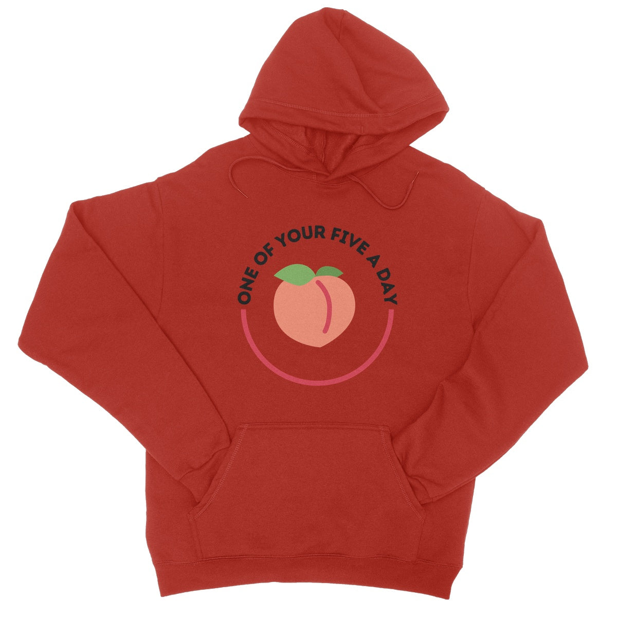 one of your five a day hoodie red