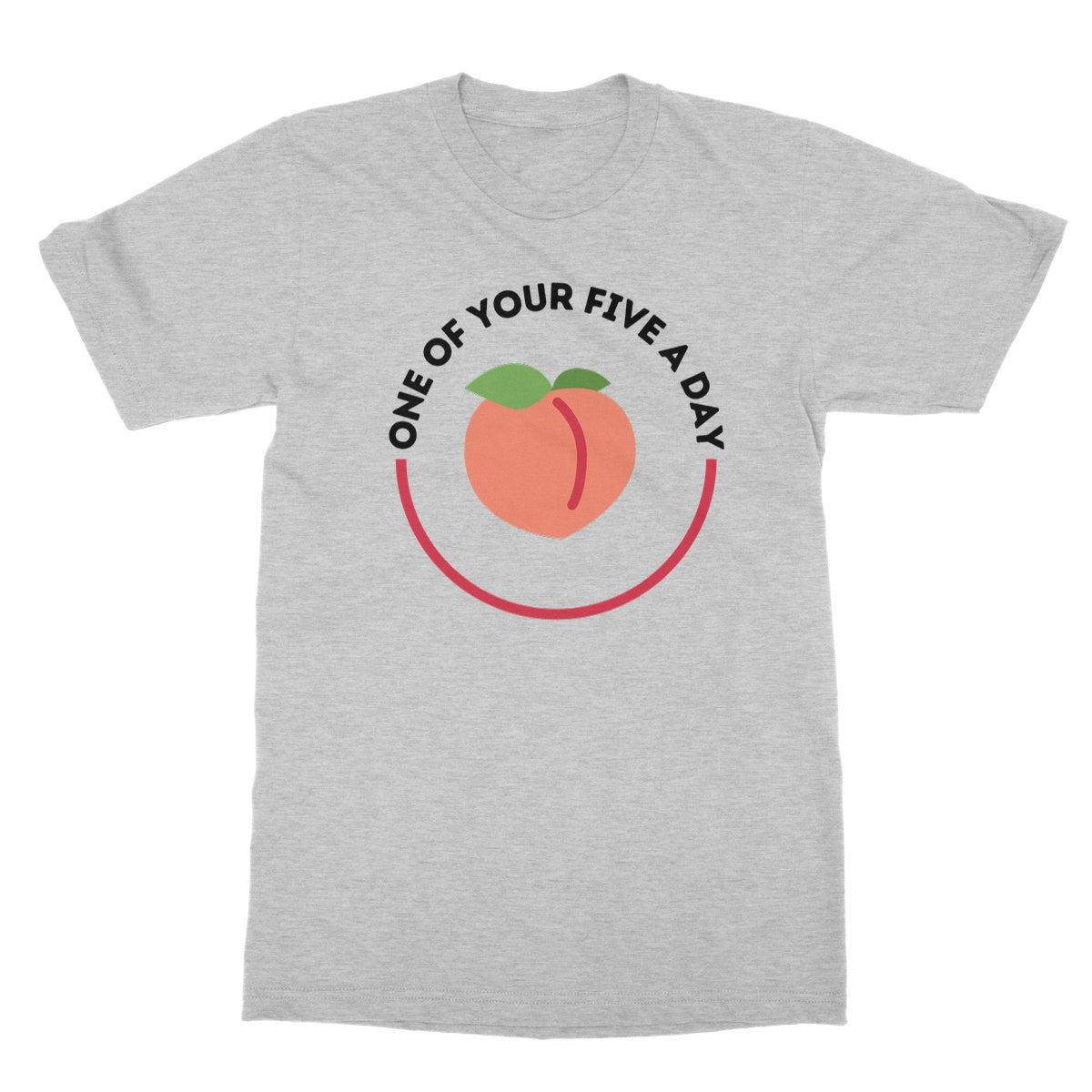 one of your five a day t shirt grey