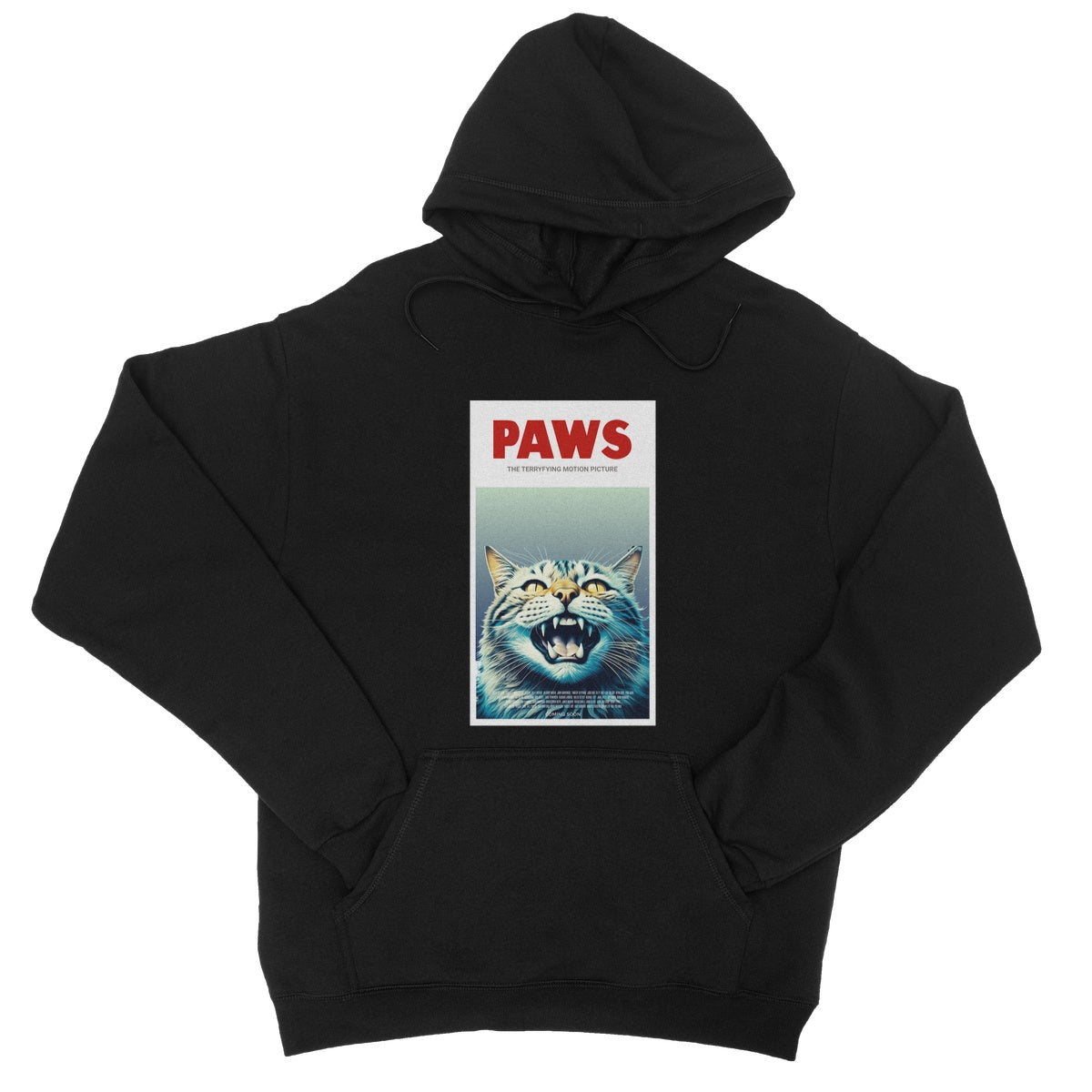 paws hoodie black