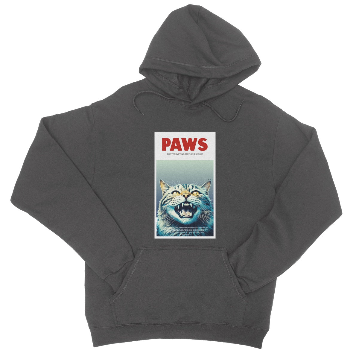 paws hoodie grey