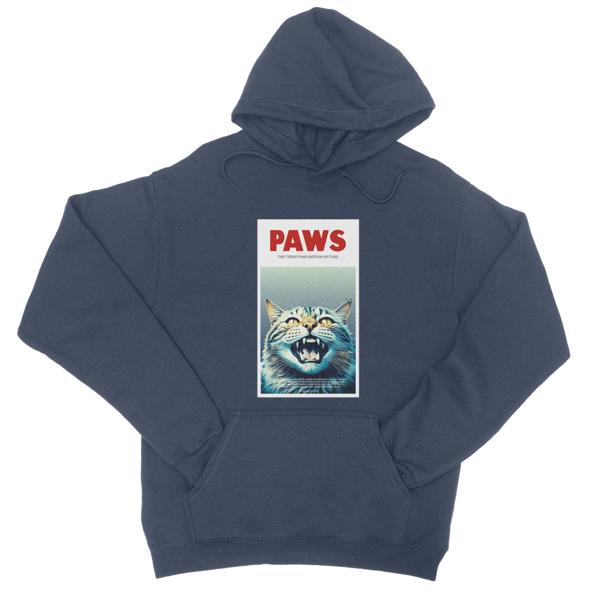 paws hoodie navy