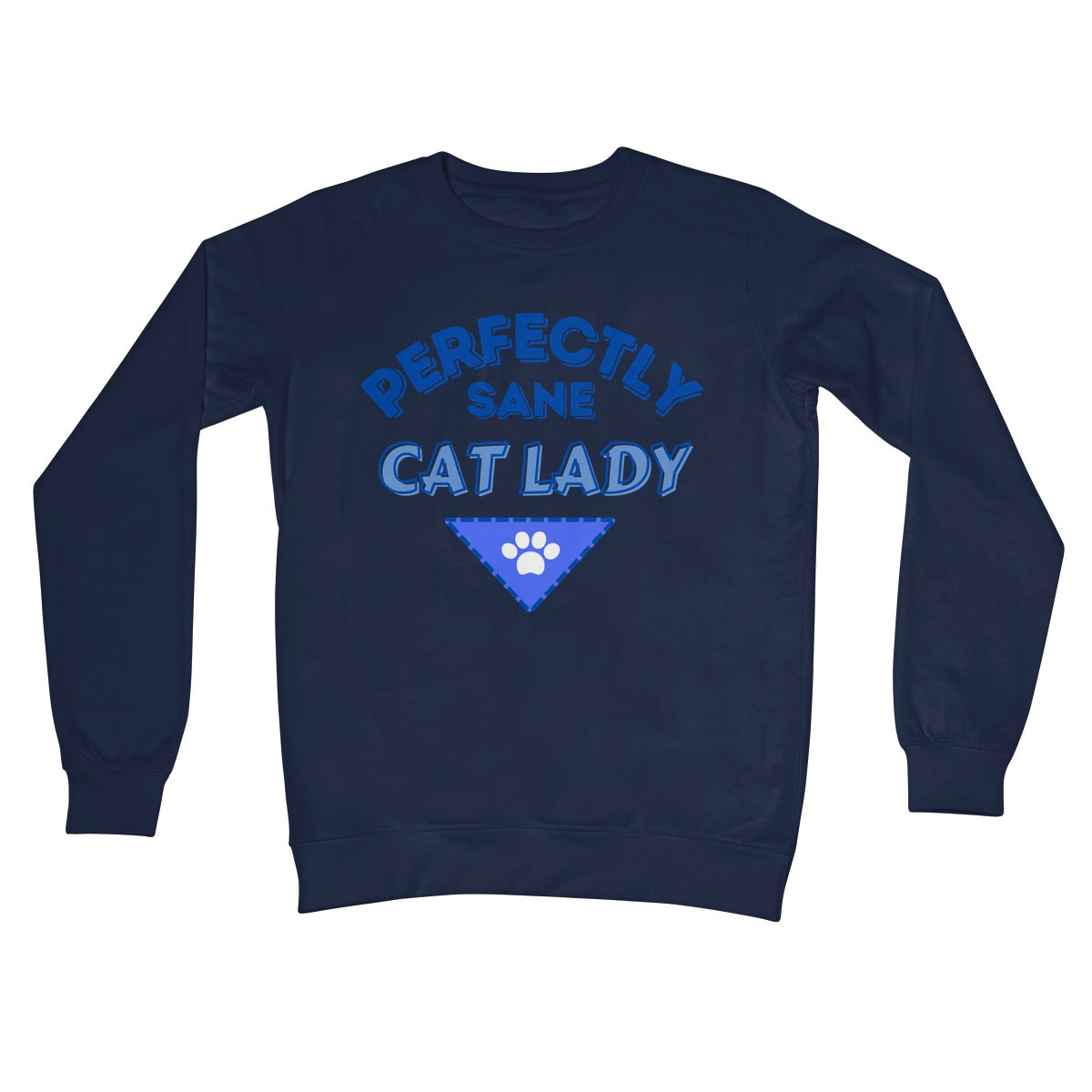 perfectly sane cat lady jumper navy