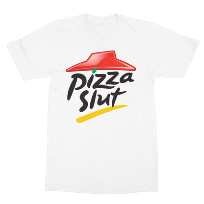 pizza slut t shirt white