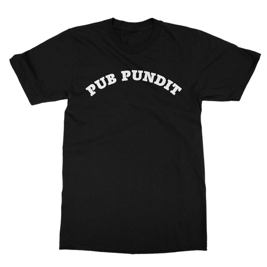 pub pundit t shirt black