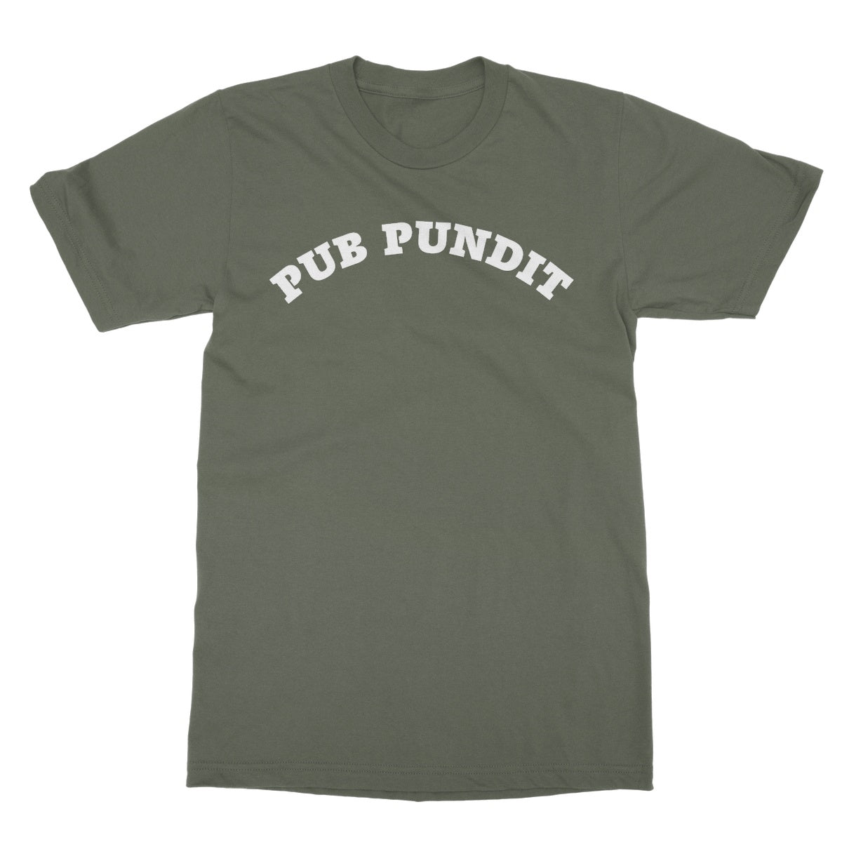 pub pundit t shirt green