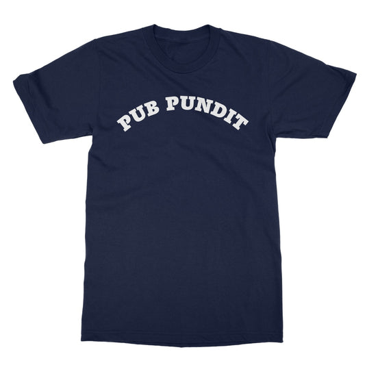 pub pundit t shirt navy