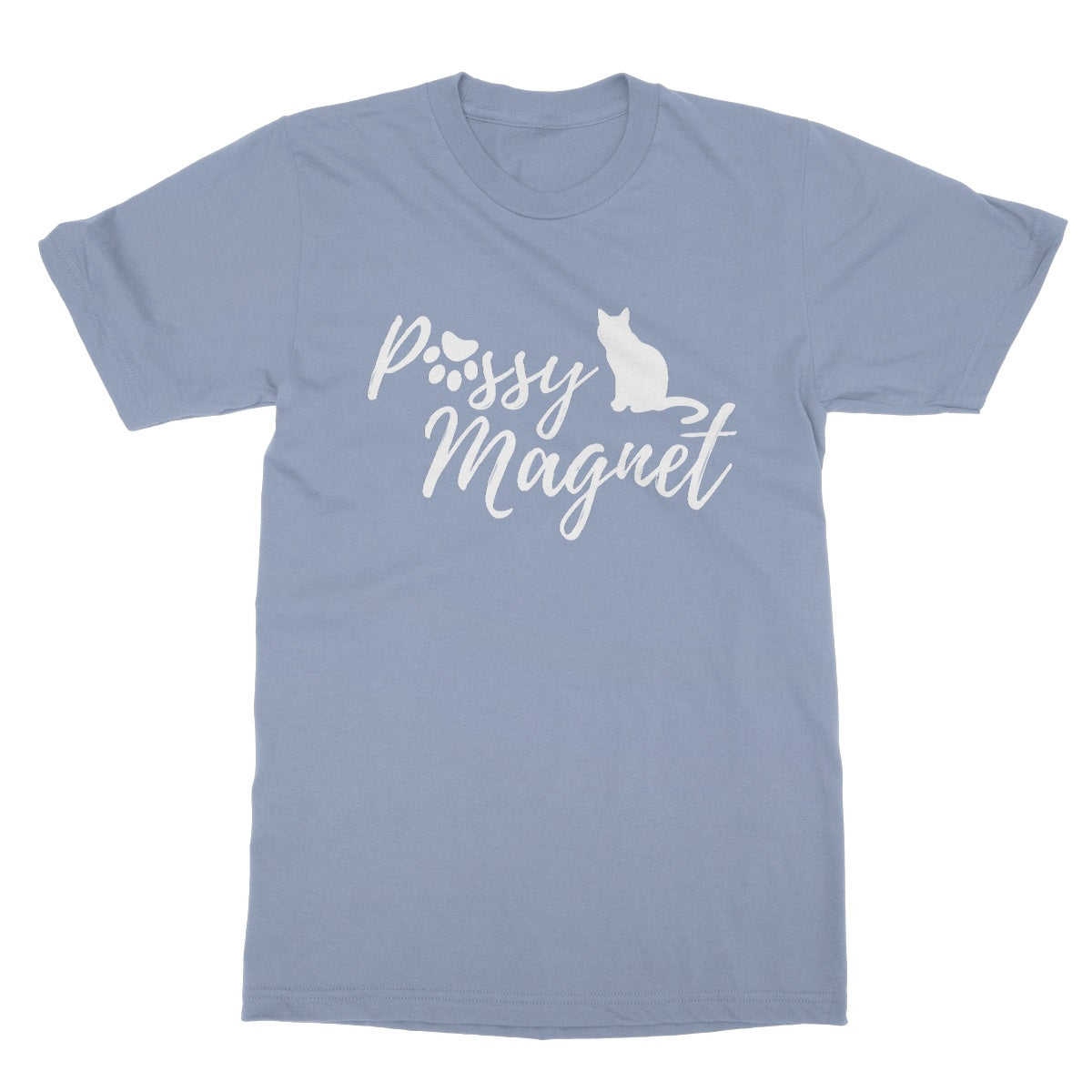 pussy magnet t shirt blue