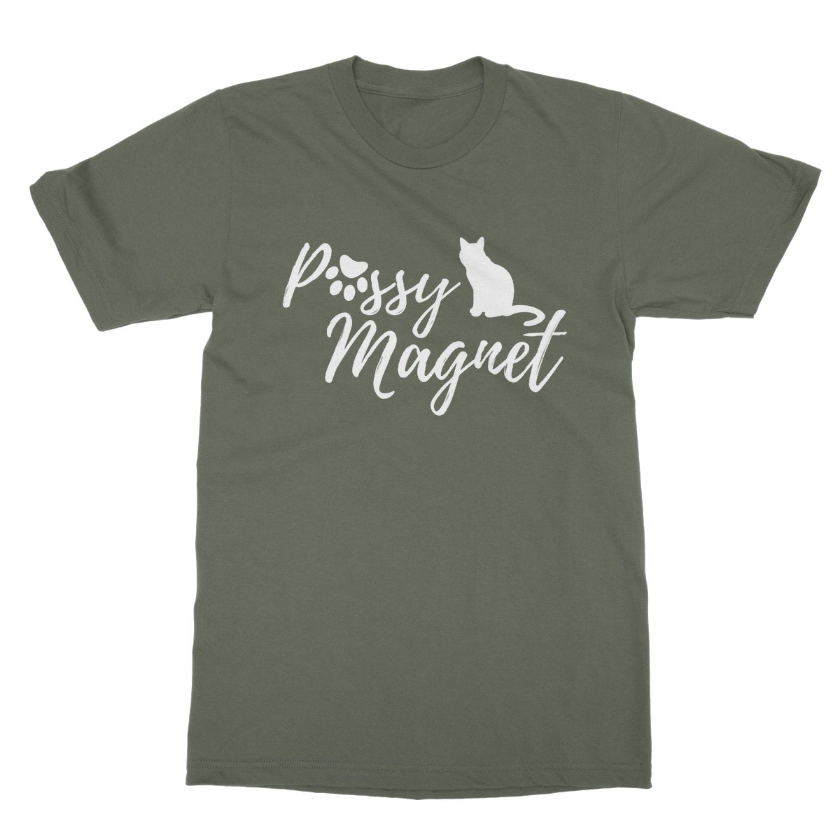 pussy magnet t shirt green