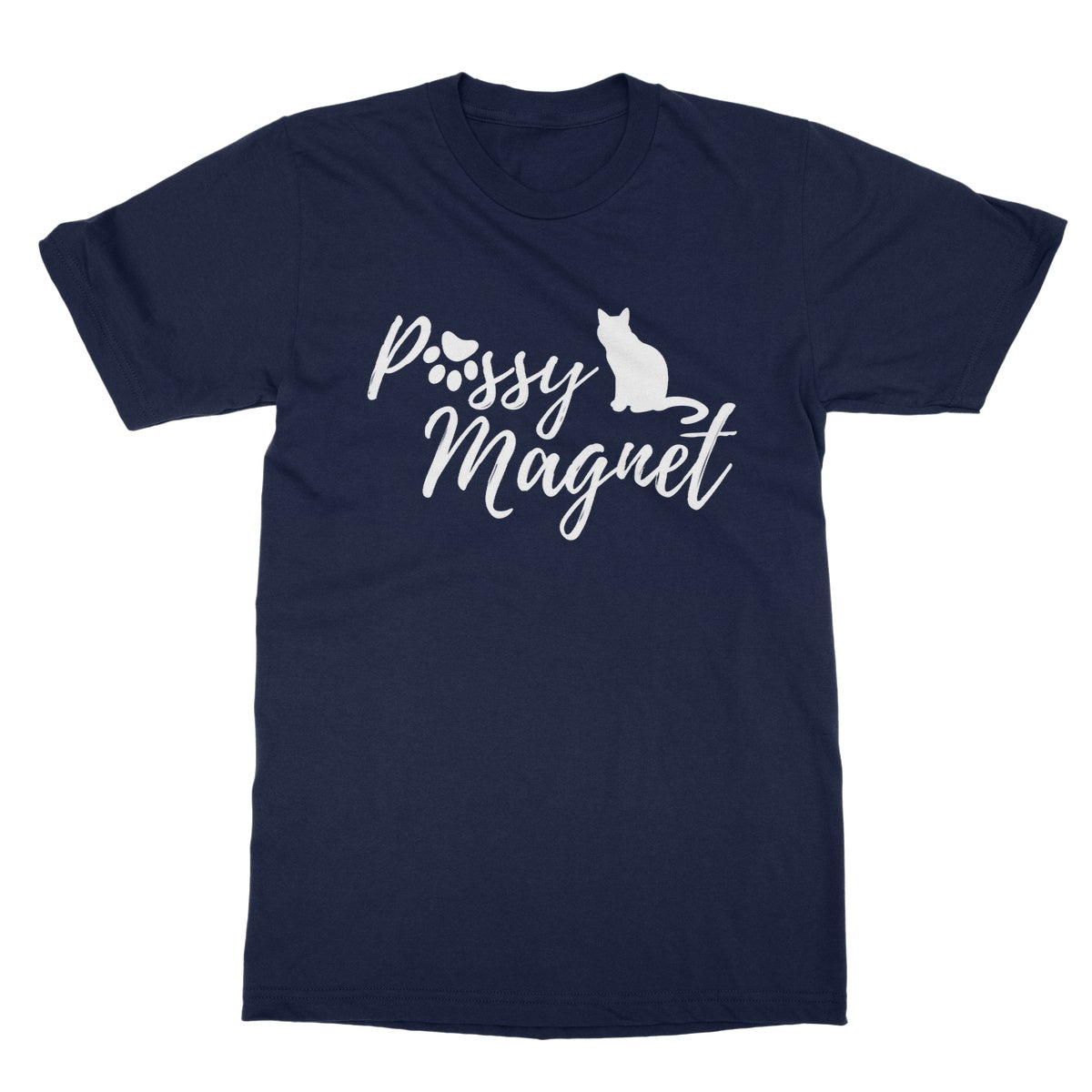 pussy magnet t shirt navy