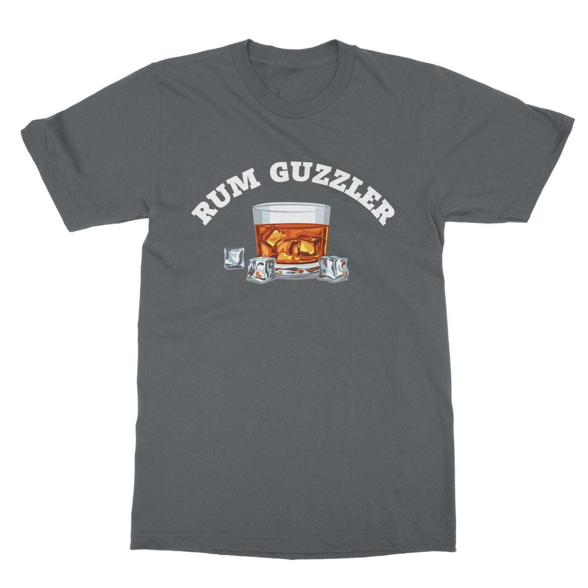 rum guzzler t shirt grey