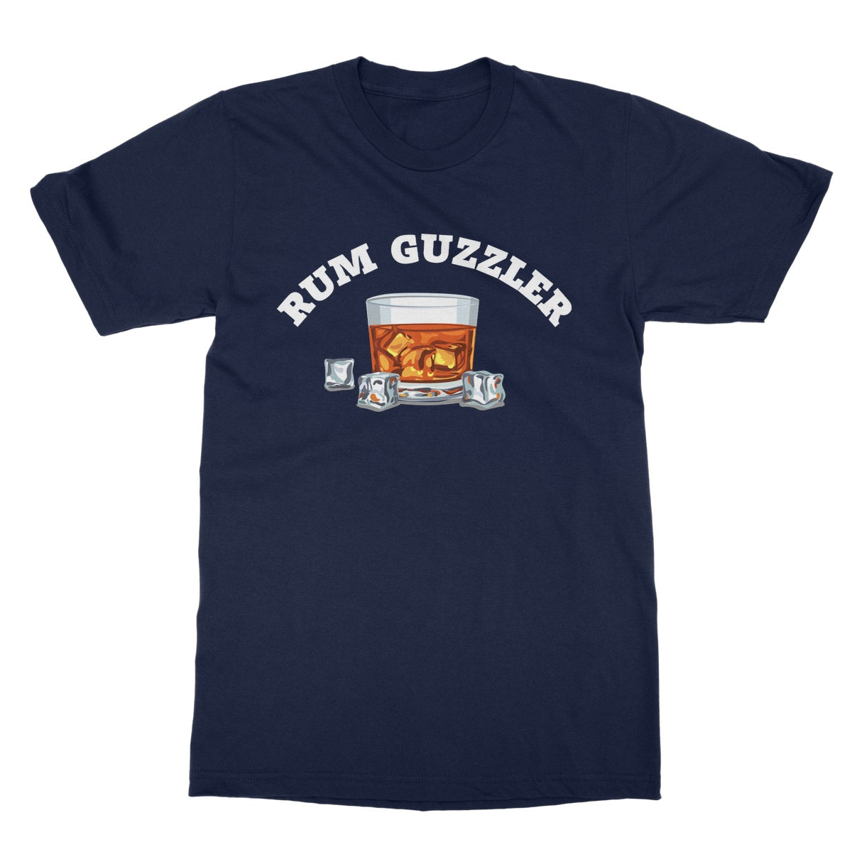 rum guzzler t shirt navy