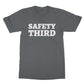 safety third t shirt grey