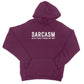sarcasm is my only form of wit hoodie purple