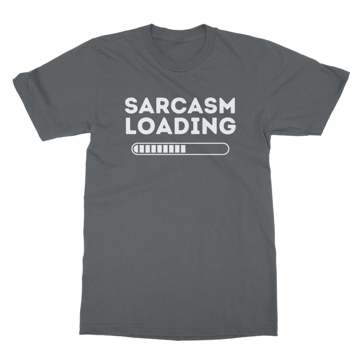 sarcasm loading t shirt grey