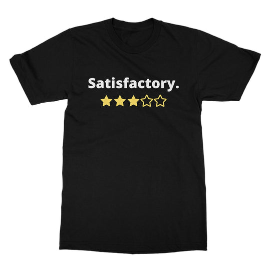 satisfactory t shirt black