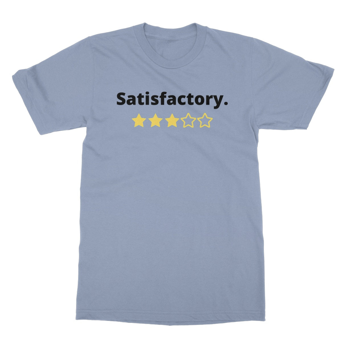 satisfactory t shirt blue