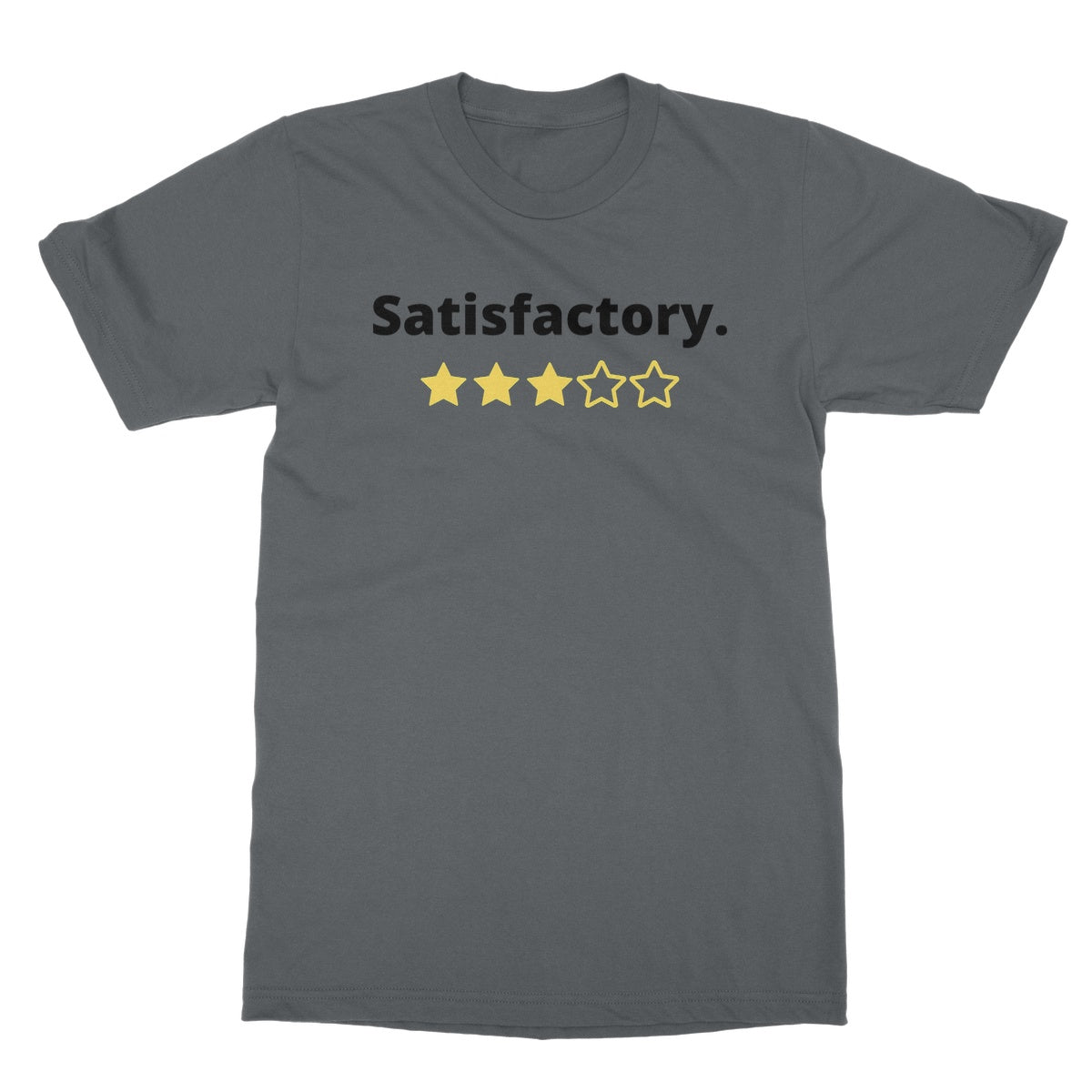 satisfactory t shirt dark grey