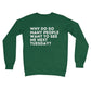 see me next tuesday jumper green