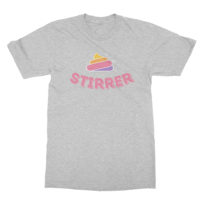 Sh*t Stirrer T-Shirt - Sport Grey - Funny T-Shirt