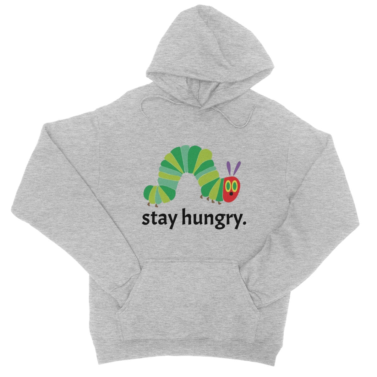 stay hungry hoodie grey