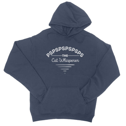 the cat whisperer hoodie navy
