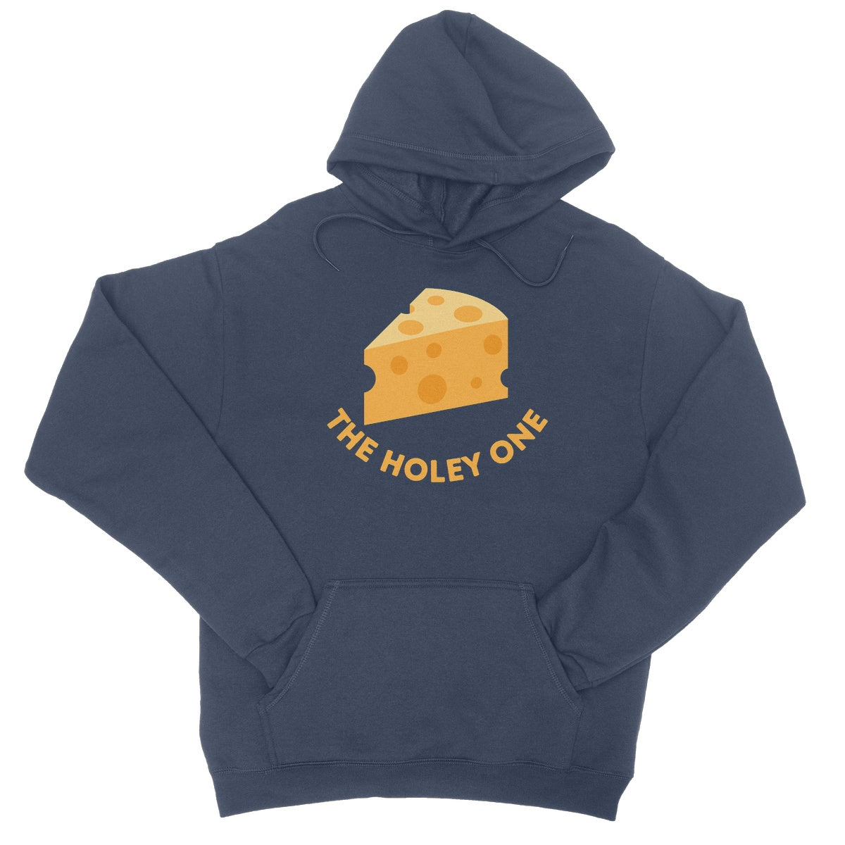 the holey cheese hoodie navy