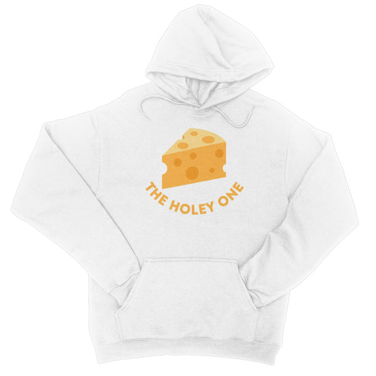 the holey cheese hoodie white