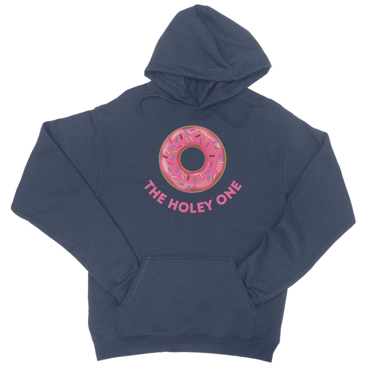 the holey donut hoodie navy
