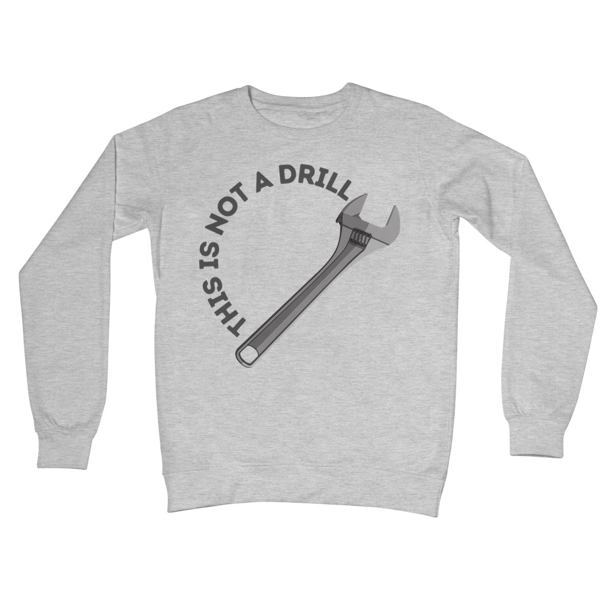 this is not a drill jumper grey