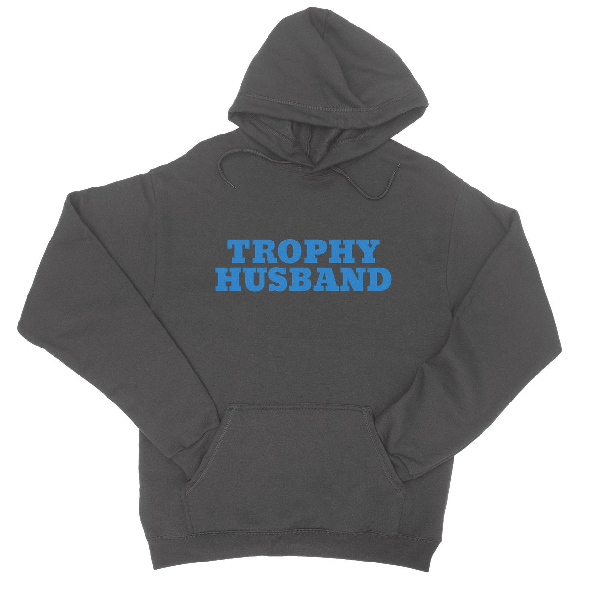 trophy husband hoodie grey