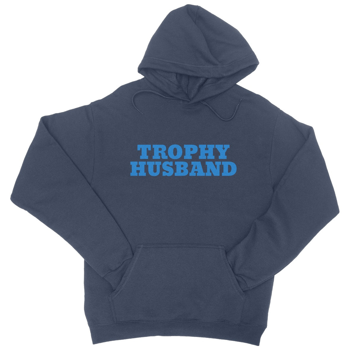 trophy husband hoodie navy