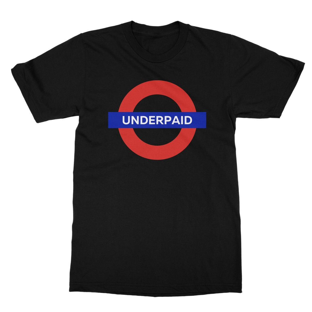 Underpaid T-Shirt - Black - Funny T-Shirt