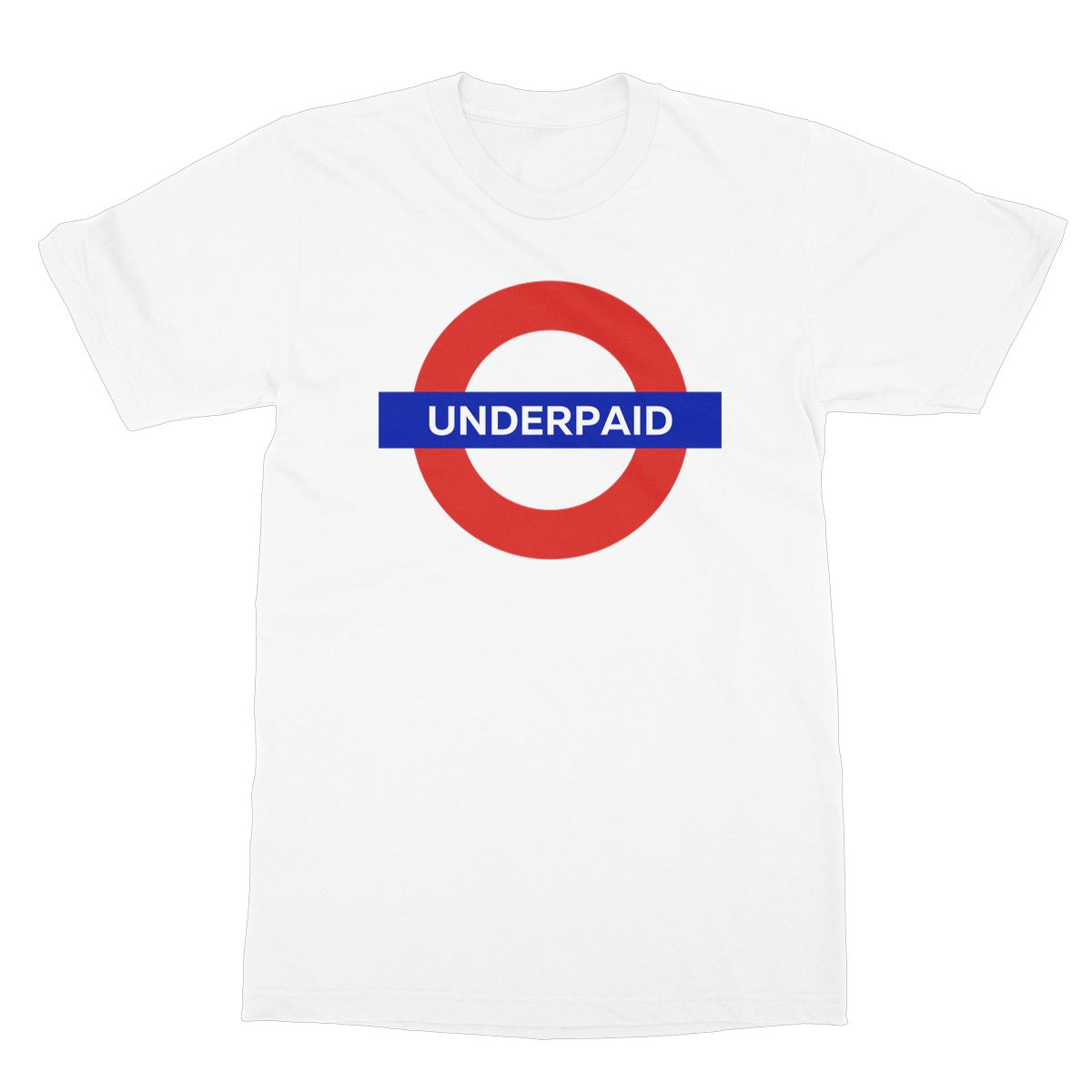 underpaid t shirt white