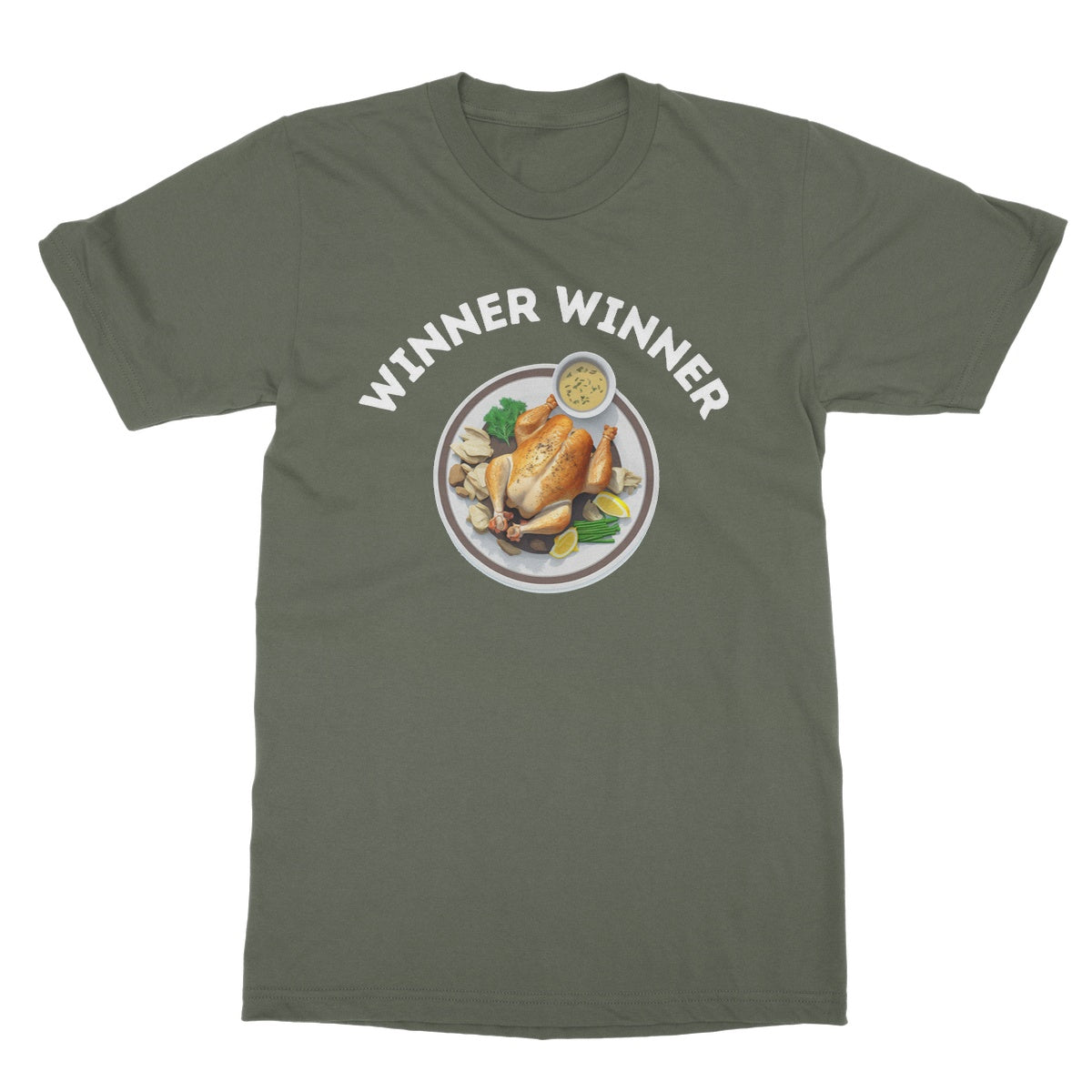 winner winner chicken dinner t shirt green