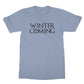 winter is coming t shirt blue